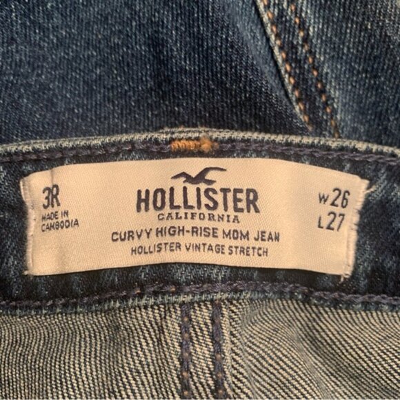 NWT Hollister Curvy High Rise Mom Jeans - Picture 6 of 8